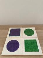 Manuel Cargaleiro (1927-2024) - sculptuur, Set of 4 tiles, Antiek en Kunst