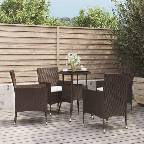 vidaXL Ensemble de bistro de jardin 5 pcs coussins, Jardin & Terrasse, Ensembles de jardin, Neuf, Envoi