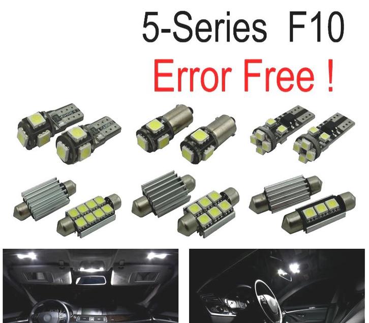 KIT 20 AMPOULES LED INTÉRIEUR POUR BMW SÉRIE 5 F10 520I 528I, Auto-onderdelen, Verlichting, Verzenden