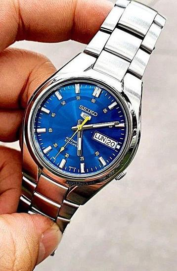 Seiko - SEIKO 5, DIAL BLU, RARO - Sans Prix de Réserve -