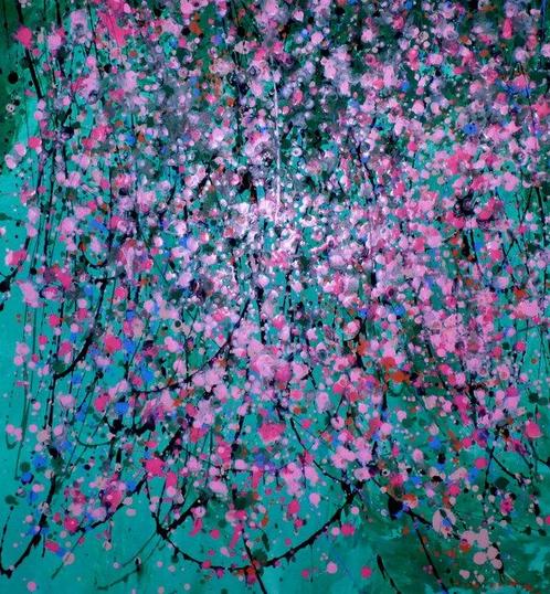 Floria Rey - Bohemian Garden XXL, Antiek en Kunst, Kunst | Schilderijen | Modern