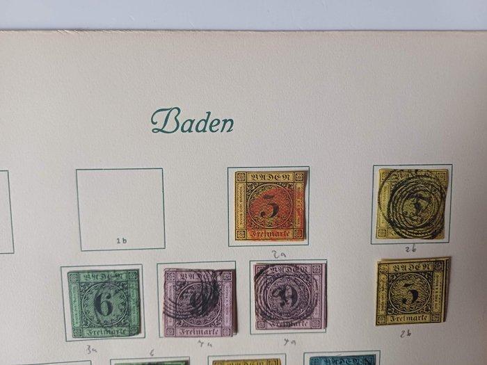 Duitsland 1851/1868 - Baden uit oude verzameling,, Timbres & Monnaies, Timbres | Europe | Allemagne