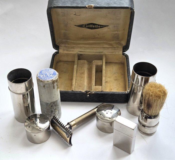 Rasoir - Coffret de voyage Gillette, Antiquités & Art, Curiosités & Brocante