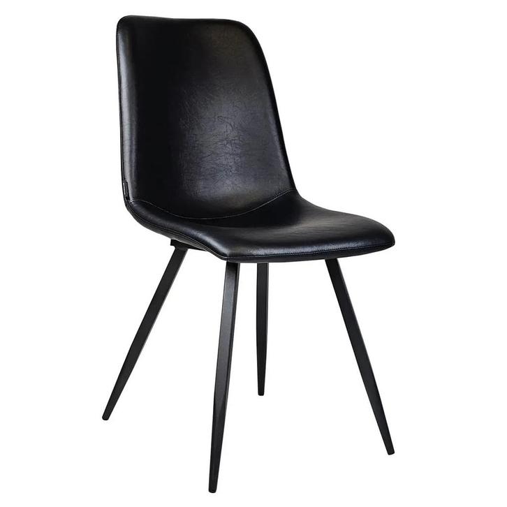 Stoelen | SPECTRA |  Kunstleer/Metaal | Black | Zwarte, Zakelijke goederen, Horeca | Keukenapparatuur, Nieuw in verpakking, Verzenden