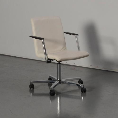 Koning Neurath vergaderstoel, wit, verrijdbaar, Huis en Inrichting, Stoelen, Gebruikt, Ophalen of Verzenden