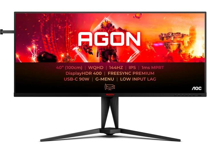 AOC AGON AG405UXC - Gaming Monitor 40 WQHD 3440x1440 144Hz, Computers en Software, Monitoren, Nieuw, Verzenden