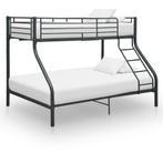 vidaXL Cadre de lit superposé Noir Métal 140x200, Maison & Meubles, Chambre à coucher | Lits, Verzenden, Neuf