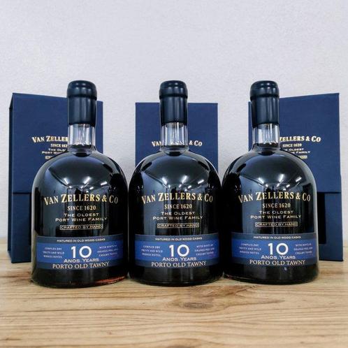 Van Zellers & Co - 10 years old Tawny -  Douro  - 3, Verzamelen, Wijnen