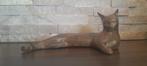 Pierre Chenet (XX-XXI) - sculptuur, Le Chat Allongée - 10 cm, Antiek en Kunst