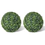 vidaXL Kunstplanten buxusbol 2 st 35 cm, Maison & Meubles, Accessoires pour la Maison | Plantes & Fleurs artificielles, Verzenden