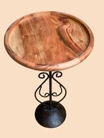 Ambachtelijk Frans - Bijzettafel - Smeedijzer, Gietijzer,