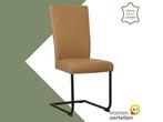 Leren eetkamerstoel Dry - Toledo Camel (bruin) - Sledepoot, Huis en Inrichting, Stoelen, Bruin, Nieuw, Leer, Ophalen of Verzenden