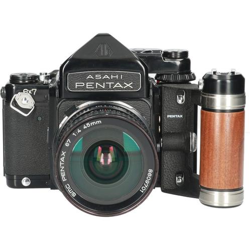 Asahi Pentax 6×7 MLU met SMC Pentax 67 45mm f/4 CM2571, Audio, Tv en Foto, Overige Audio, Tv en Foto, Gebruikt, Ophalen of Verzenden