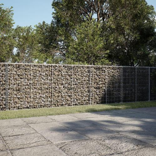 vidaXL Schanskorf 900x100x100 cm gegalvaniseerd ijzer, Tuin en Terras, Bloempotten, Nieuw, Verzenden
