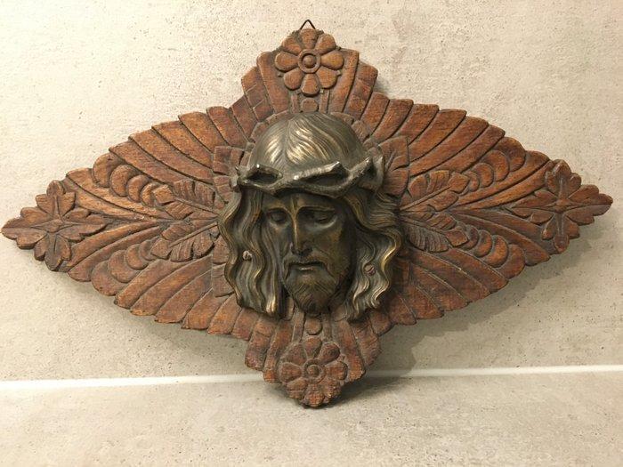 Decoratief ornament - Frankrijk - Wandpaneel - Christus - 40, Antiek en Kunst, Antiek | Boeken en Manuscripten