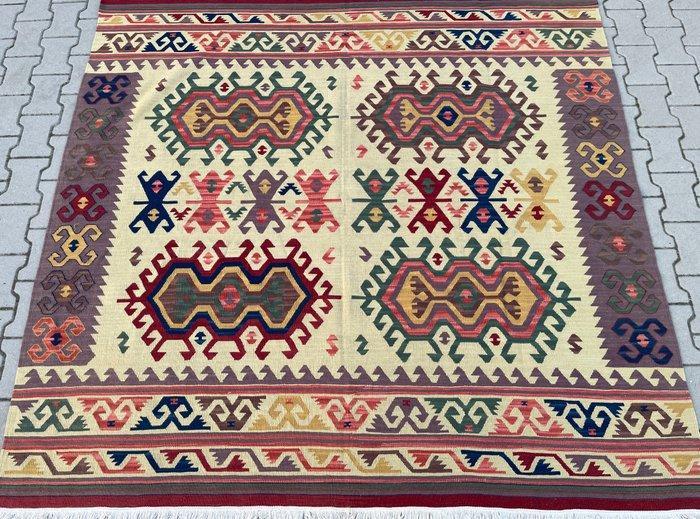 Chirwan kelim - handgeweven - ongebruikt - wol - kleurrijk, Huis en Inrichting, Stoffering | Tapijten en Vloerkleden