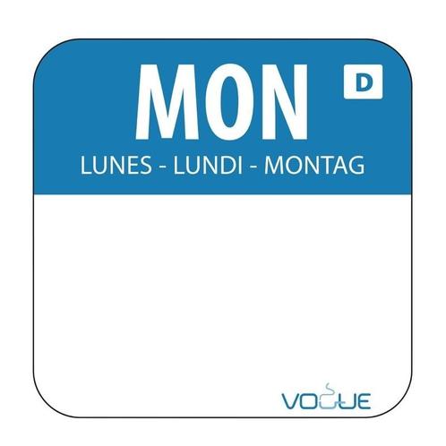 Oplosbare blanco voedseletiketten maandag | 1000 stuks |, Zakelijke goederen, Horeca | Keukenapparatuur, Nieuw in verpakking, Verzenden