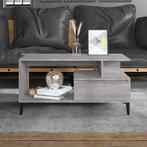 vidaXL Salontafel 90x49x45 cm bewerkt hout grijs sonoma, Huis en Inrichting, Tafels | Salontafels, Verzenden, Nieuw