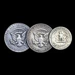 États-Unis. 3 Silver (1x ¼ Dollar Washington Silver
