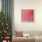 Maria Ruisi - Tableau abstrait rose relief