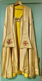 Prachtige gouden lamé piviale met stola (2) - Textiel -