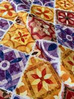 Prachtige stof met majolica. Mediterraan stijl - Textiel -