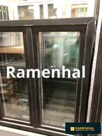 Ramen, schuiframen, deuren ZWART 9005 ENKEL BIJ RAMENHAL, Nieuw, Kunststof, Raamkozijn, Inclusief glas