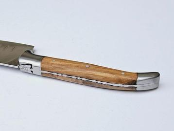 Laguiole - Santoku Knife - with cutting board - Olive Wood - beschikbaar voor biedingen