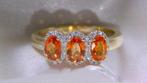 Bague - 14 carats Or jaune -  1.77ct. tw. Saphir - Diamant