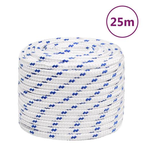 vidaXL Boot touw 18 mm 25 m polypropyleen wit, Doe-het-zelf en Bouw, IJzerwaren en Bevestigingsmiddelen, Nieuw, Verzenden