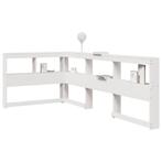vidaXL Boekenkast Hoofdeinde L-vormig 100 cm massief, Huis en Inrichting, Verzenden, Nieuw