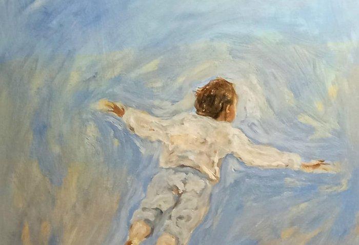 GONZHO - Volar y nadar (No reserve), Antiek en Kunst, Kunst | Schilderijen | Modern