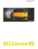 1995 PORSCHE 911 CARRERA RS BROCHURE ITALIAANS, Boeken, Ophalen of Verzenden, Nieuw