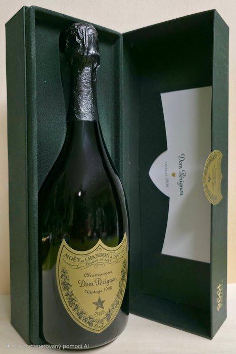1998 Dom Pérignon - Champagne Brut - 1 Fles (0,75 liter), Verzamelen, Wijnen