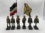 Lineol - Figuur - 6 Figuren Konvolut Soldat Offizier im