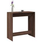vidaXL Bartafel 102x50x103,5 cm bewerkt hout bruin, Huis en Inrichting, Tafels | Eettafels, Verzenden, Nieuw