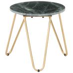 vidaXL Salontafel 40x40x40 cm echt steen met marmeren, Huis en Inrichting, Tafels | Salontafels, Verzenden, Nieuw