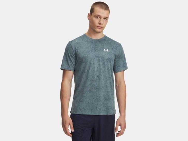 Under Armour Tech Tee Pixelate-Blu 587 - Maat XL, Kleding | Heren, T-shirts, Blauw, Nieuw, Maat 56/58 (XL), Ophalen of Verzenden