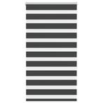 vidaXL Zebra rolgordijn 80x150 cm stofbreedte 75,9 cm zwart, Huis en Inrichting, Verzenden, Nieuw