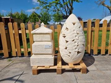 sculptuur, XL Rare Set - 78 cm - zandsteen