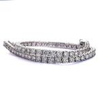 Zonder minimumprijs - Armband - 14 karaat Witgoud - 5.38ct., Handtassen en Accessoires, Armbanden, Nieuw