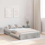 vidaXL Opbergbedframe met lade Beton Grijs 120 x 200 cm, Verzenden, Nieuw