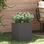 vidaXL Tuin Plantpot Zwart 32 x 32 x 40 cm Koudgewalst staal, Verzenden, Nieuw