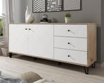 Dressoir Wit Eiken 103 cm Opbergkast ladekast, Verzenden