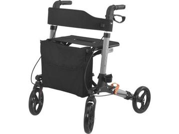Veiling - Opvouwbare Rollator - Incl. zitje & boodschappenta
