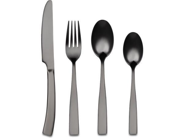 Veiling - Bestekset zwart 24-delig, Huis en Inrichting, Keuken | Bestek, Nieuw