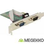 Delock 89555 PCI Express x1-kaart naar 2 x serile RS-232, Computers en Software, Verzenden, Nieuw