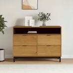 vidaXL Ladekast FLAM 110x40x80 cm massief grenenhout, Verzenden, Nieuw