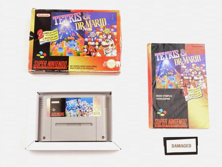 Tetris & Dr. Mario [Super Nintendo], Games en Spelcomputers, Games | Nintendo Super NES, Verzenden