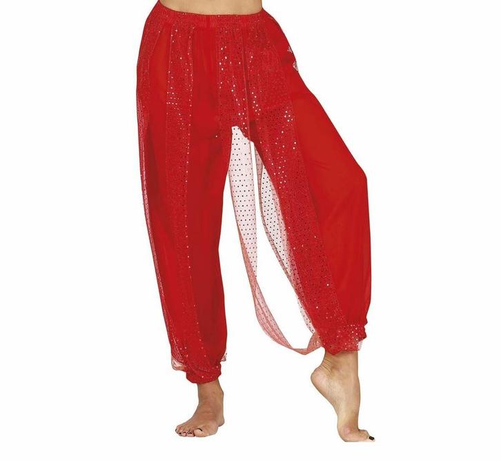 Buikdanseres Broek Rood Dames, Kleding | Dames, Carnavalskleding en Feestkleding, Nieuw, Verzenden